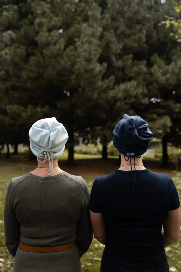 Fleece beanie for hair loss - Nikki Kate Headwear NZ